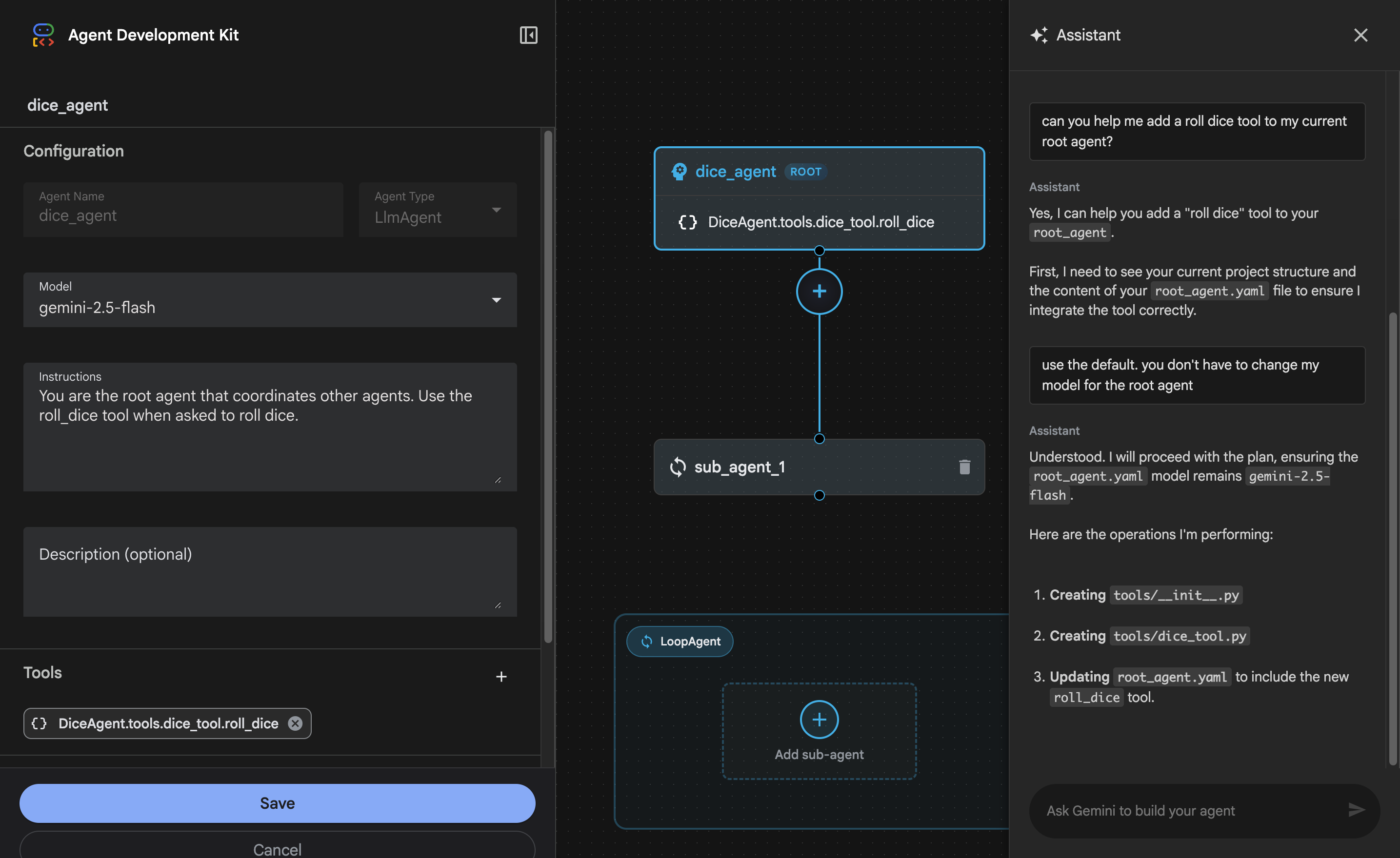 Visual Agent Builder